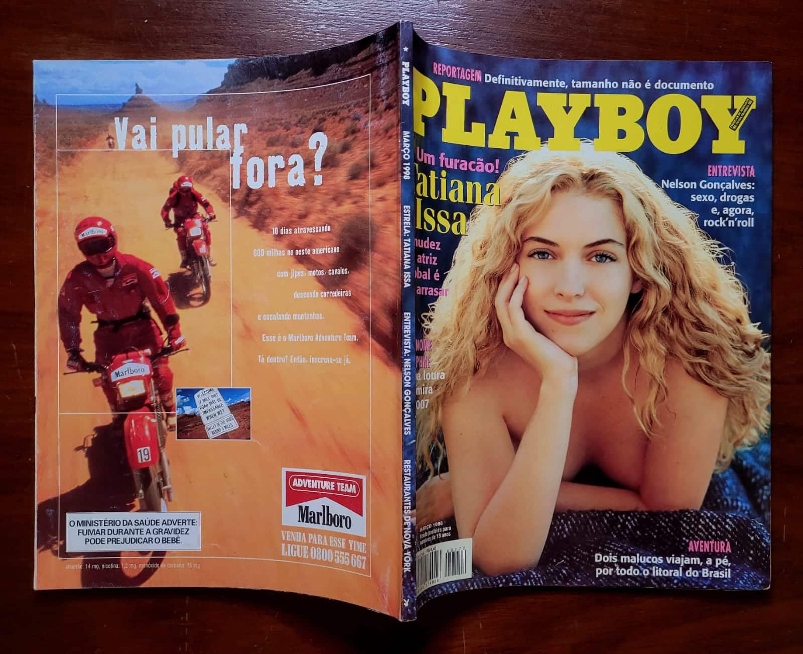 | Casa do Colecionador Playboy Nº 272 | Março/1998 | Tatiana Issa | Pôster Kelly Monaco | Voucher Original - Um dia com Carla Perez | Exemplar de Assinante