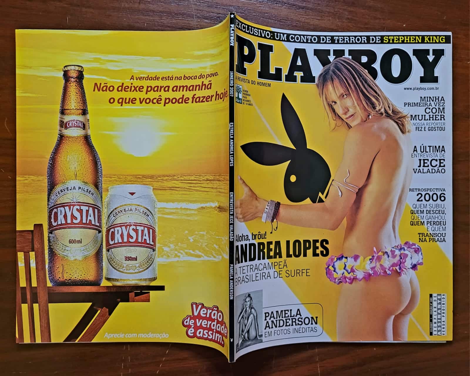 | Casa do Colecionador Playboy Nº 380 | Janeiro/2007 | Andrea Lopes — Tetracampeã de Surfe | Pamela Anderson | Exemplar de Assinante