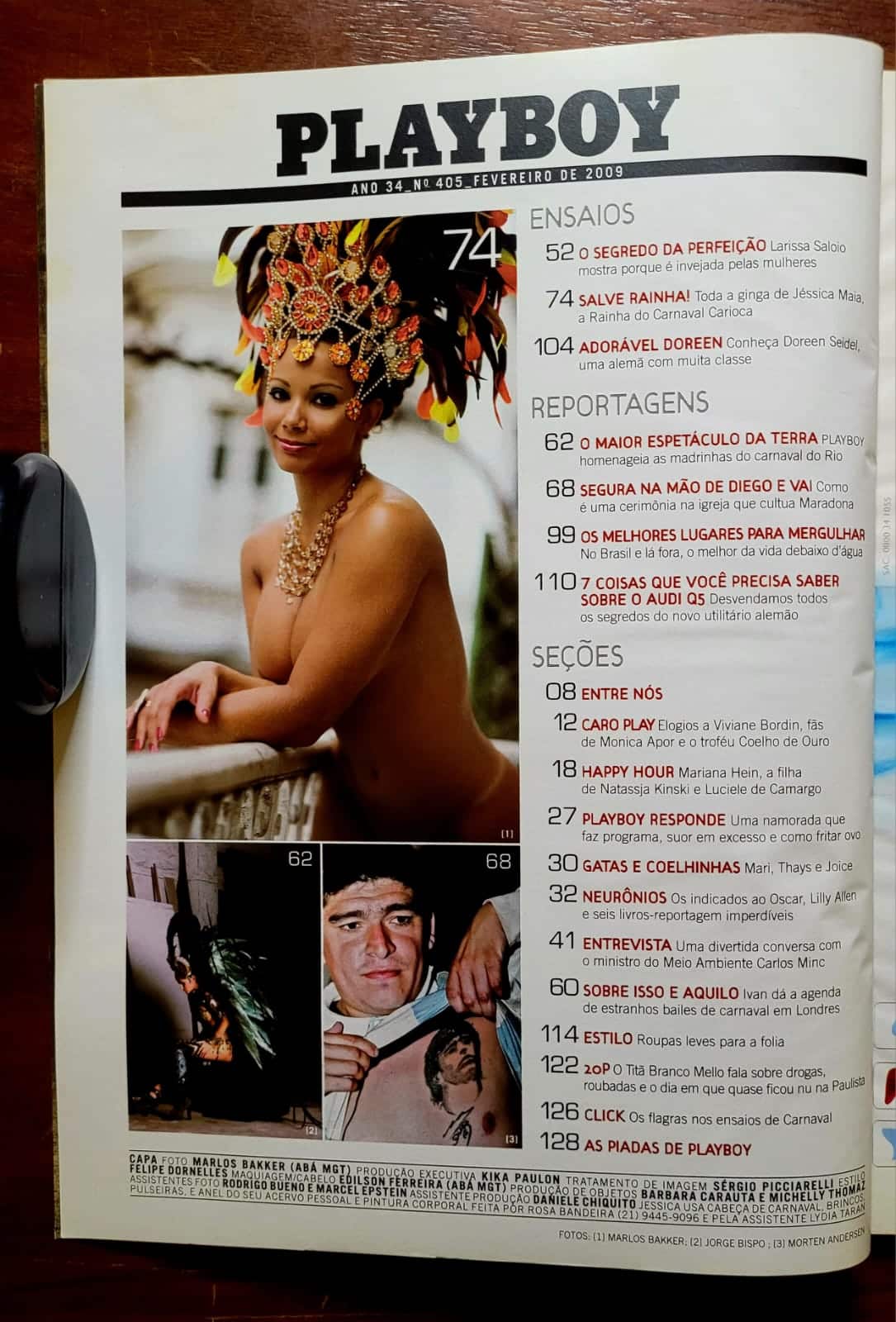 | Casa do Colecionador Playboy Nº 405 | Fevereiro/2009 | Jéssica Maia - Rainha do Carnaval | Exemplar de Assinante com Pôster Presente