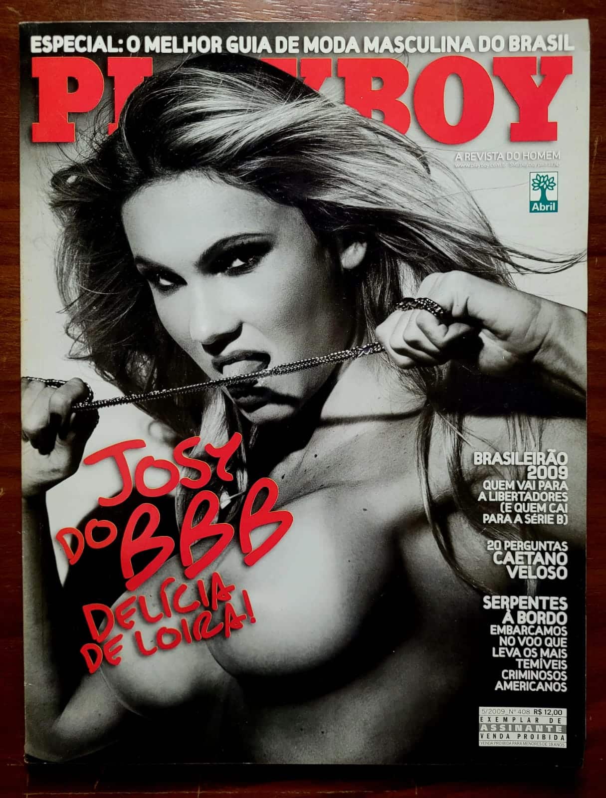 | Casa do Colecionador Playboy Nº 408 | Maio/2009 | Josy Oliveira | Exemplar de Assinante | Pôster Presente