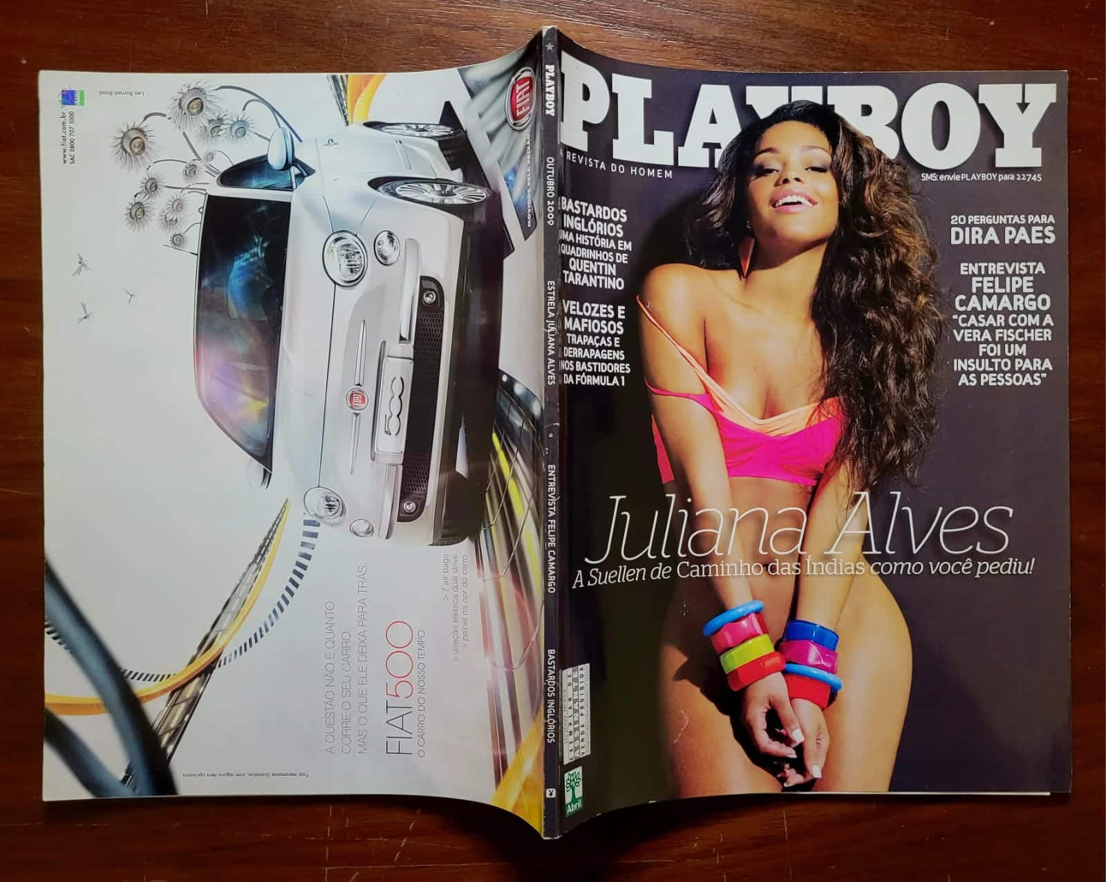 | Casa do Colecionador Playboy Nº 413 | Outubro/2009 | Juliana Alves — Suellen de Caminho das Índias | Pôster Presente