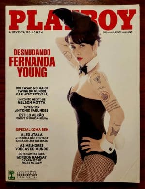 Playboy Nº 414 | Novembro/2009 | Fernanda Young | Exemplar de Assinante com Pôster | Capa Autoral