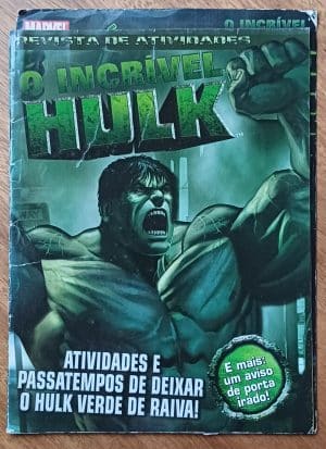 R28g. Revista de atividades Incrivel Hulk ed Online 2008.