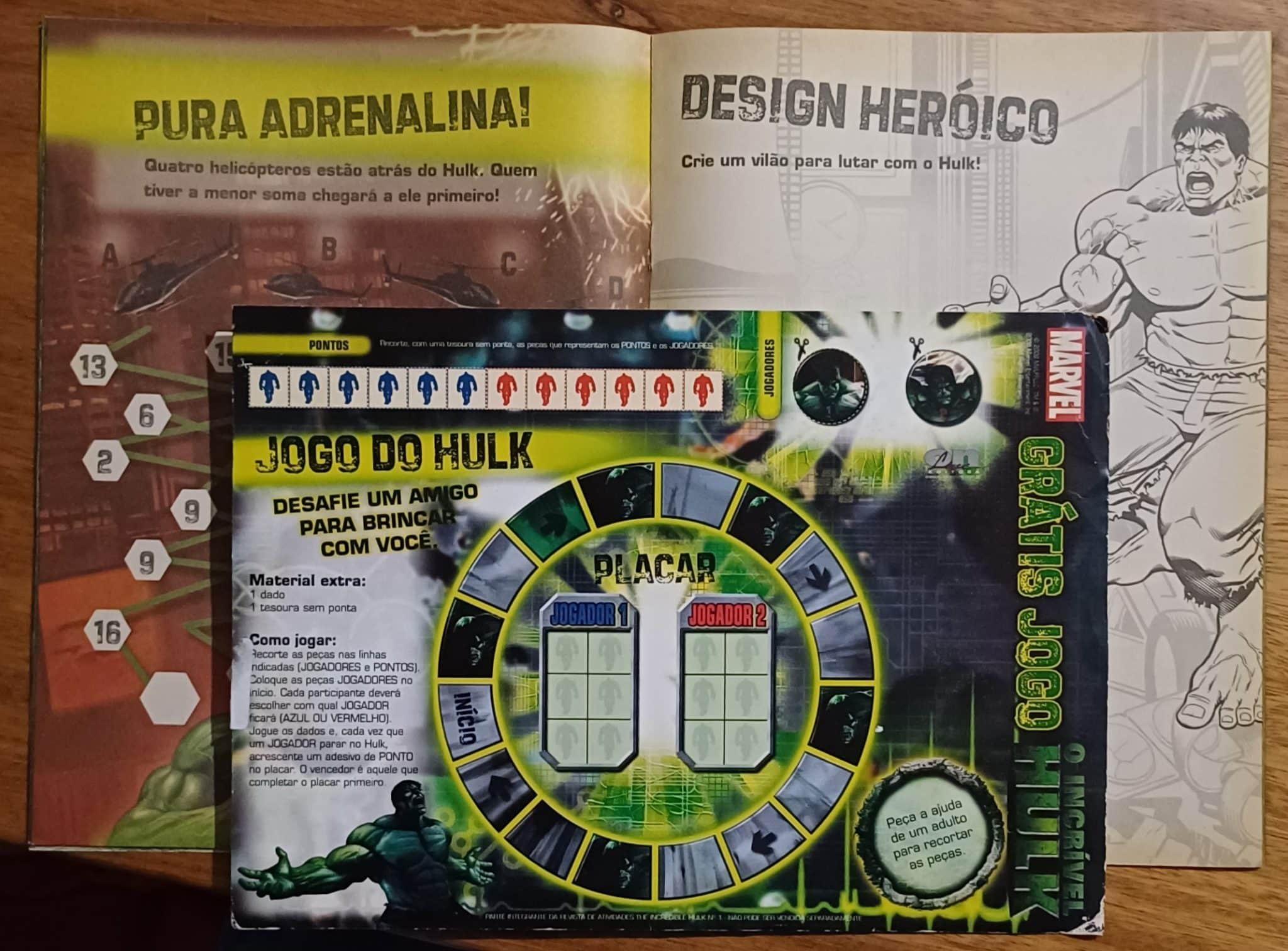| Casa do Colecionador R28g. Revista de atividades Incrivel Hulk ed Online 2008.
