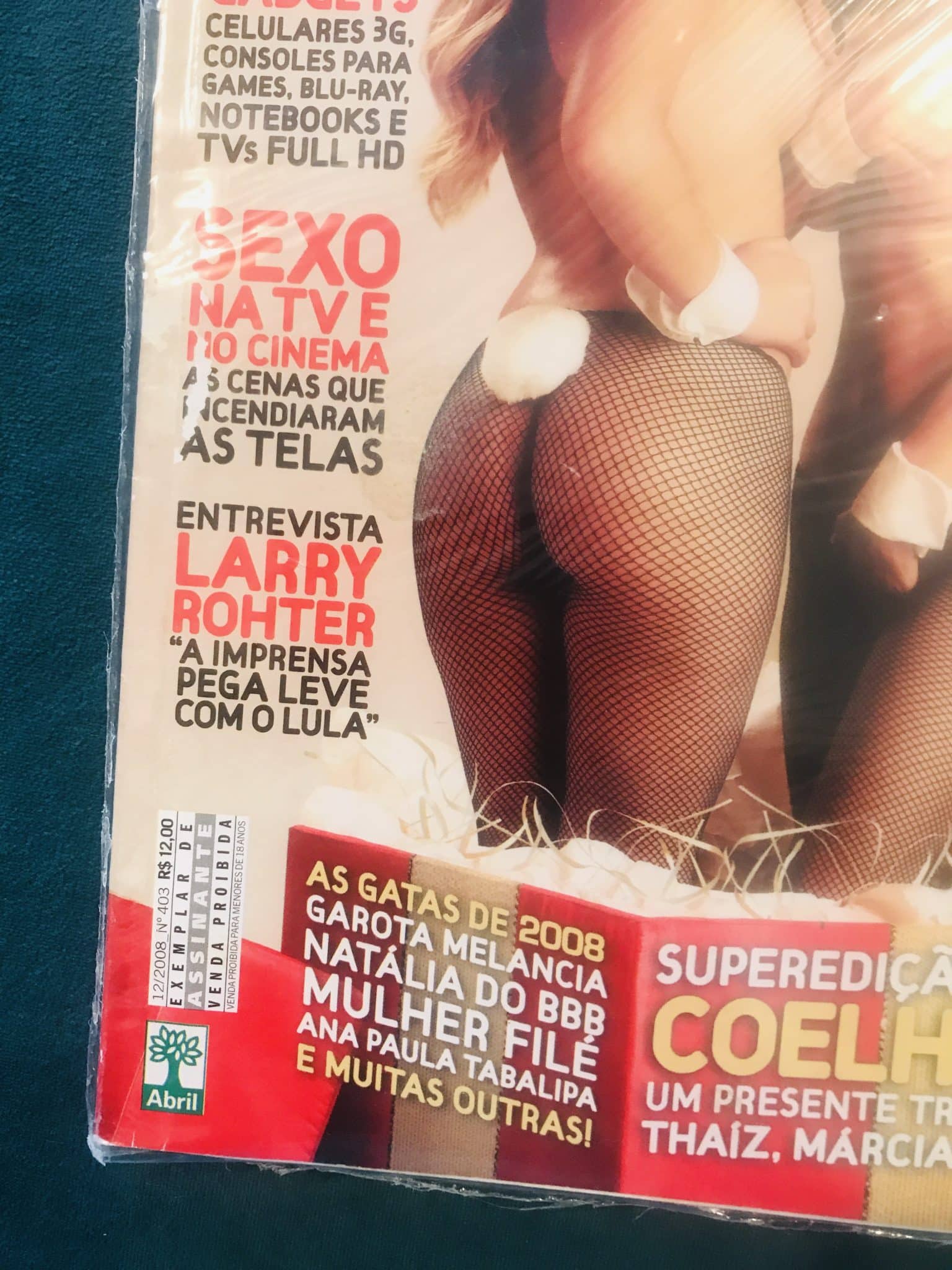 | Casa do Colecionador Revista Playboy As Coelhinhas - Superedição de Natal - No 403 - Thaiz, Marcia e Ana Lucia e Mais . Revista Lacrada - Ano 2008. No. 403