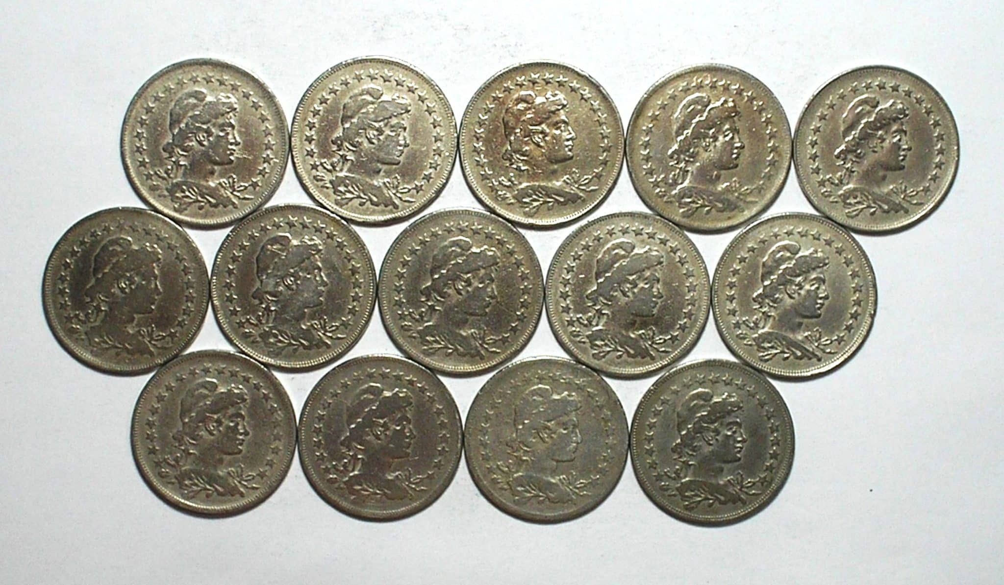 | Casa do Colecionador Série completa de 400 Réis – 1918 A 1935 Com Datas Escassas / Mbc e mais Todas Bonitas peças de coleção / "Peças Selecionadas"