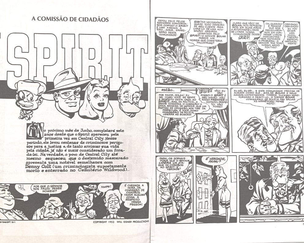 | Casa do Colecionador The Spirit n° 10. Abril-1991. HQ/Gibi
