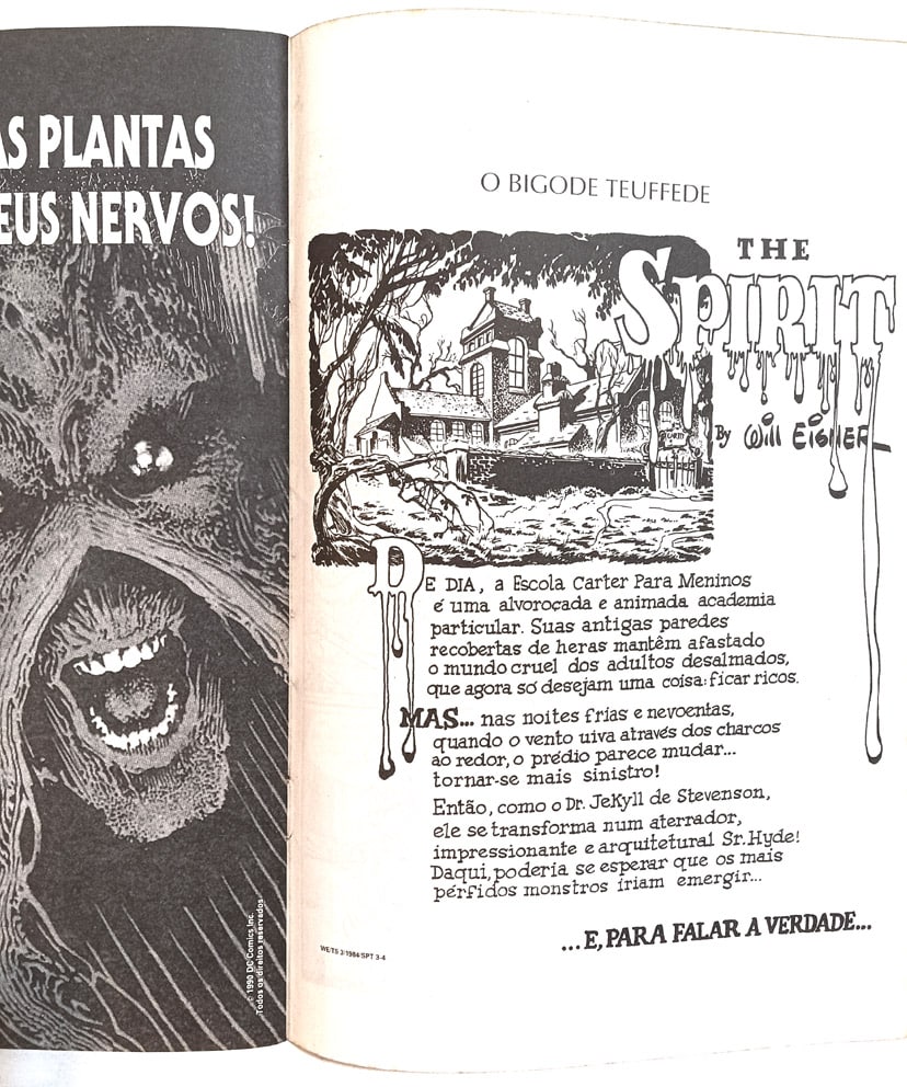 | Casa do Colecionador The Spirit n° 3. Abril-1990. HQ/Gibi