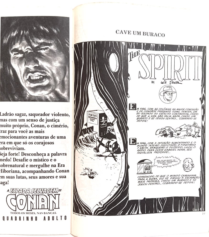 | Casa do Colecionador The Spirit n° 4. Abril-1990. HQ/Gibi
