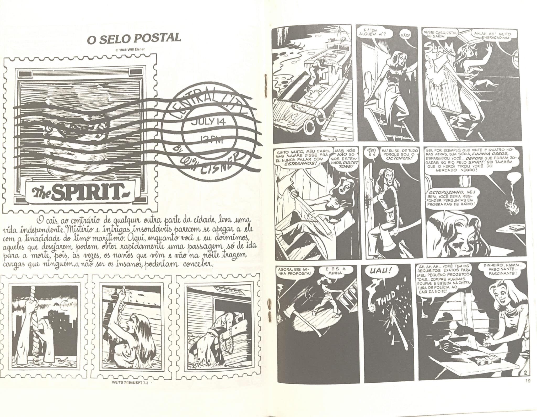 | Casa do Colecionador The Spirit n° 7. Abril-1990. HQ/Gibi