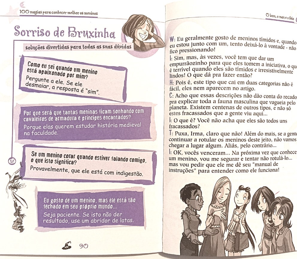 | Casa do Colecionador Witch, 100 magias para conhecer melhor os meninos. Edelbra - 2003.