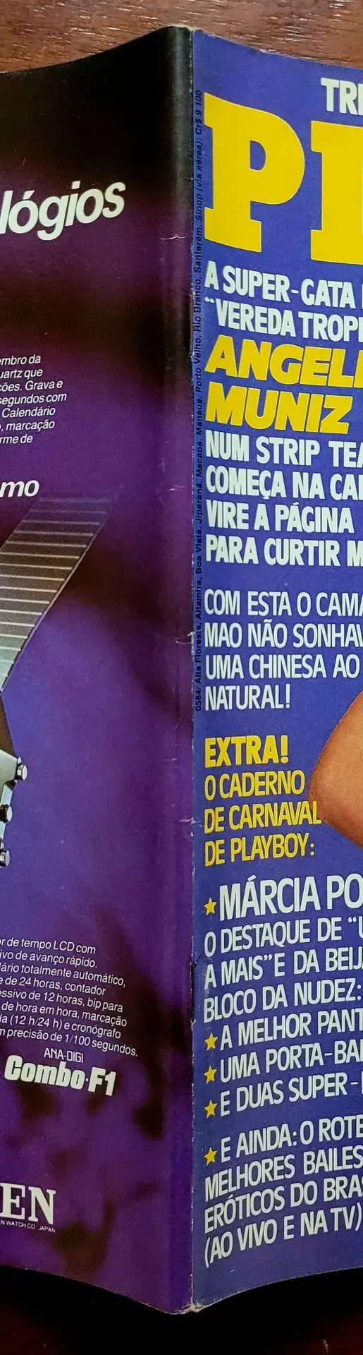 | Casa do Colecionador Playboy Nº 115 | Fevereiro/1985 | Angelina Muniz | Pôster Karen Velez | Ótimo Estado - Imagem 3