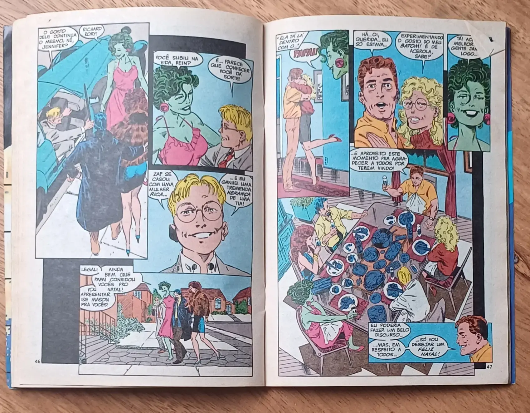 | Casa do Colecionador P26. Gibi Hulk 133 ed Abril 1994. Conflito de personalidade. - Imagem 3