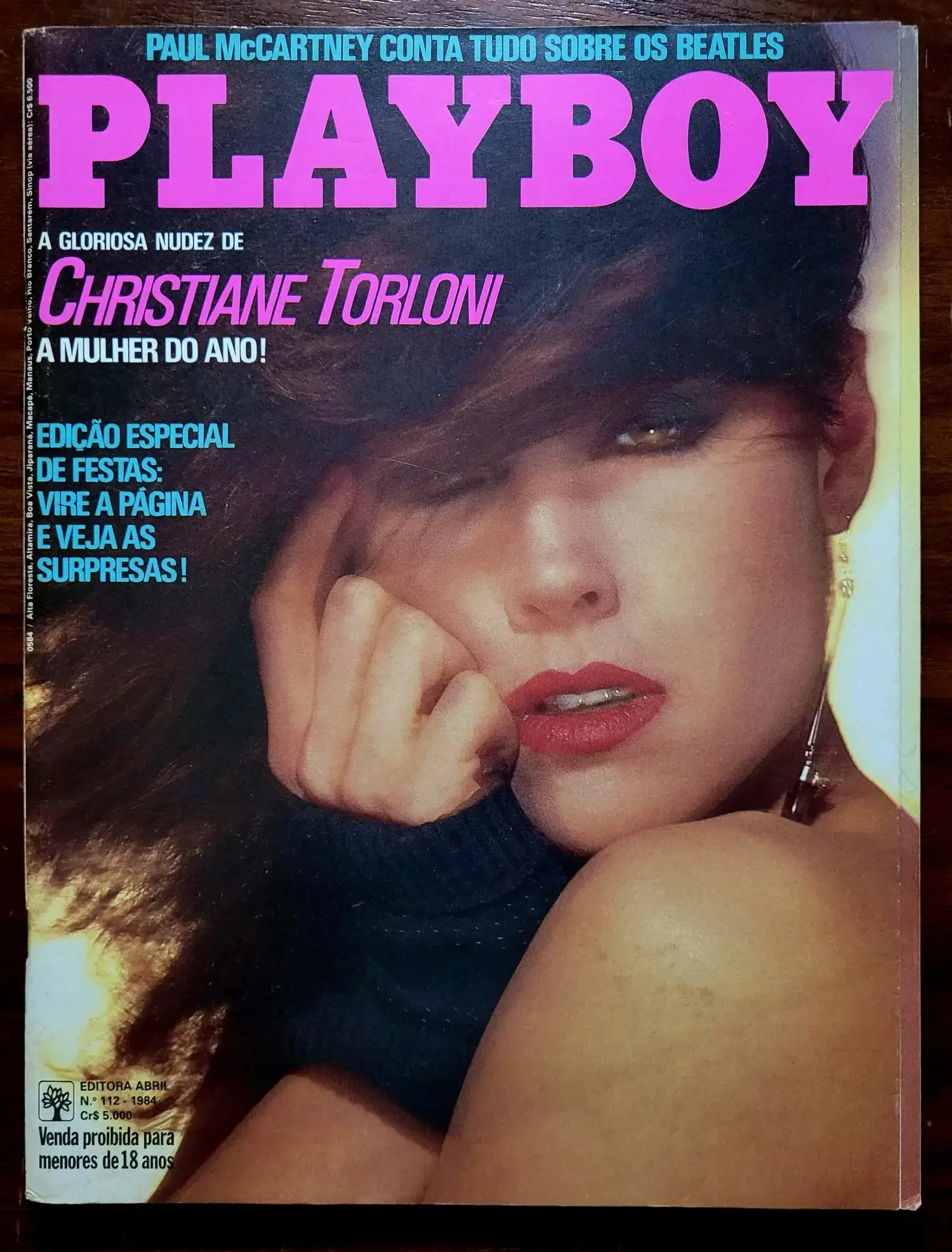 | Casa do Colecionador Playboy Nº 112 | Novembro/1984 | Christiane Torloni | Pôster Debi Johnson | Ótimo Estado