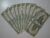 10 Cedulas 10 cruzeiros C-114 com carimbo 1 – Getúlio / Difíceis / – Sob/Fe – / 038061