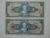 2 Cedulas de 1.000 Cruzeiros Cabral C-121, 084221 está Sob/Fe e 073144 está Flor de estampa