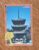 5ab. Passagem Japão. Trem Kansai Lagare card. Templo Hoshakuji torre a noite.