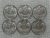 6 moedas 50 centavos -1990 / (Flor de Cunho)