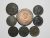 8 Moedas do Brasil em cobre e Bronze do Império e República