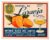 Antigo Rotulo Refrigerante Gasosa de Laranja – Antonio Alves dos Santos – Lages – SC – Anos 60