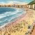 Cartão Postal Cidade do rio de Janeiro -Imagem da Praia de Copaacabana, Decada 40/50