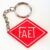 Chaveiro em Acrilico – FAET – Eletrodomesticos – Fabrica Artefatos Eletrotérmicos SA – Anos 70