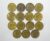 Coleção completa de 10 Centavos de 1942 a 1956 = 15 moedas