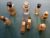 LOTE 8 VIDROS ANTIGOS DE PERFUMES FRANCESES RAROS MINIATURAS. SÃO ELES FUTUR DE NOIR, SORTILEGE, TABAC DOR,