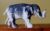 Miniatura de Elefante Cinza em Plástico – Estilo Vintage, Rara!