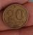 Moeda Brasil de 20 centavos de 1950. Ruy Barbosa.