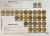 moedas 0.25 centavos set completo