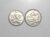 Peças bonitas de 1 e 5 Centavos 1989 flor de cunho