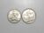 Peças bonitas de 1 e 5 Centavos 1989 flor de cunho