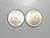 Peças bonitas de 20 Centavos 1986 e 1987 flor de cunho