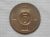 Suécia) 5 Ore – 1970 / 8g – 27mm / Bronze / box54