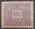 Taxa Devida – RHM X71 (Novo) 600 Réis – Tipo Cifra Horizontal – 09/02/1931