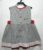 Vestido infantil listrado com acabamento em vermelho sem mangas bordado e bainha em renda, veste menina 2 anos